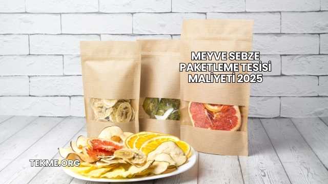 Meyve Sebze Paketleme Tesisi Maliyeti 2025