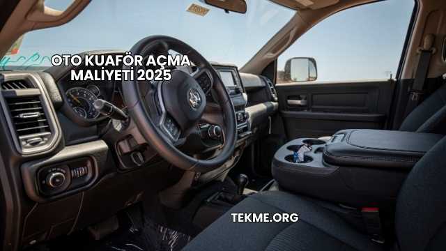 Oto Kuaför Açma Maliyeti 2025
