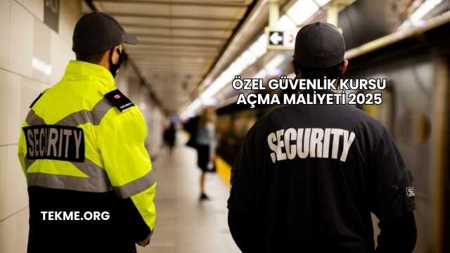 Özel Güvenlik Kursu Açma Maliyeti 2025