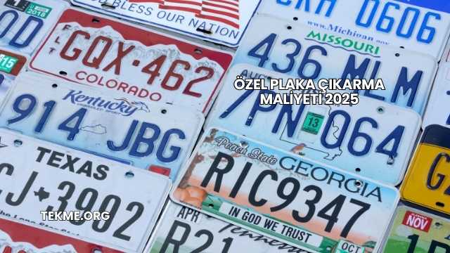 Özel Plaka Çıkarma Maliyeti 2025