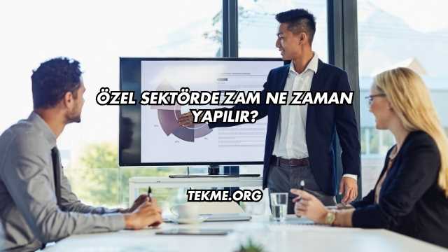 Özel Sektörde Zam Ne Zaman Yapılır?