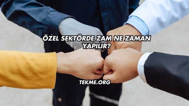 Özel Sektörde Zam Ne Zaman Yapılır?