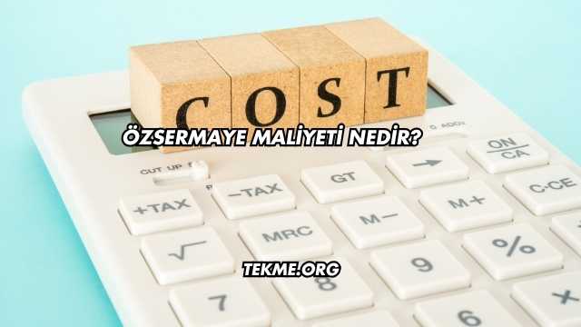 Özsermaye Maliyeti Nedir?