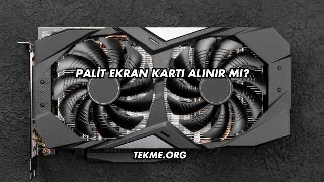 Palit Ekran Kartı Alınır mı?