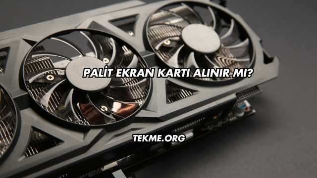 Palit Ekran Kartı Alınır mı?