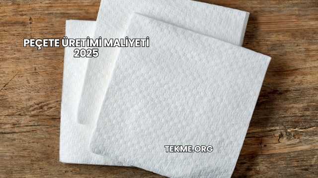Peçete Üretimi Maliyeti 2025