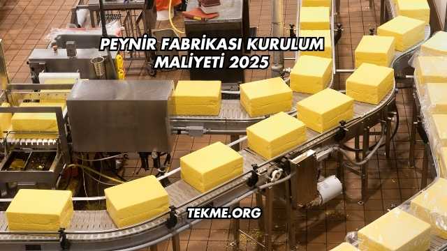 Peynir Fabrikası Kurulum Maliyeti 2025