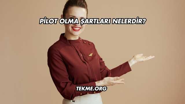 Pilot Olma Şartları Nelerdir?