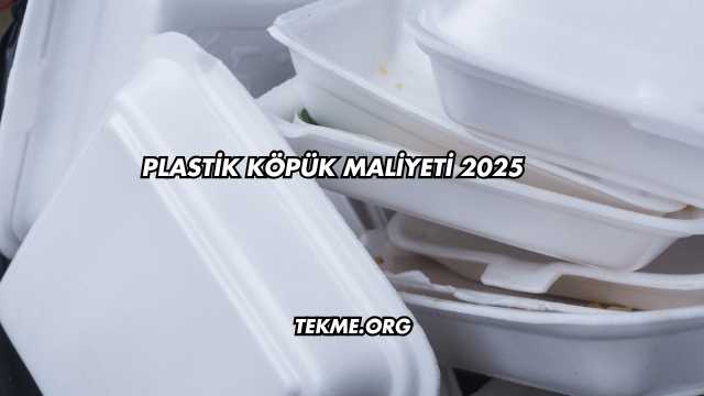 Plastik Köpük Maliyeti 2025