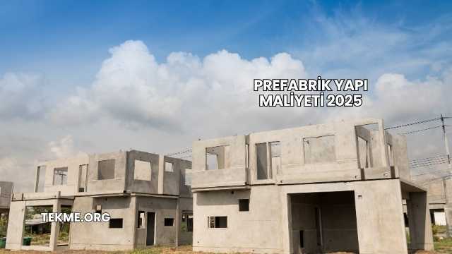 Prefabrik Yapı Maliyeti 2025