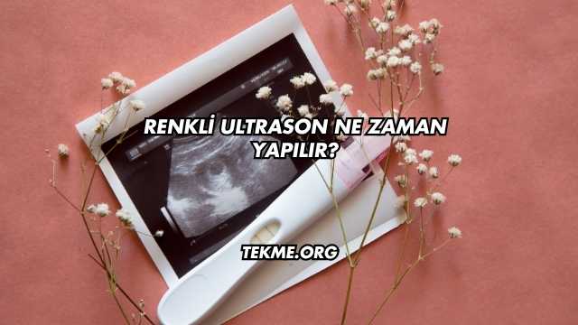 Renkli Ultrason Ne Zaman Yapılır?