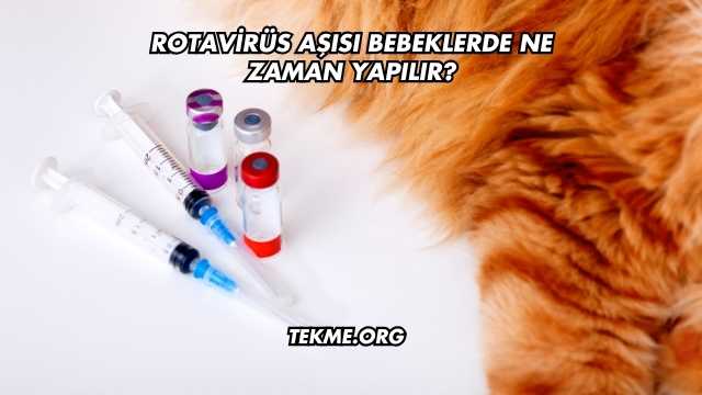 Rotavirüs Aşısı Bebeklerde Ne Zaman Yapılır?
