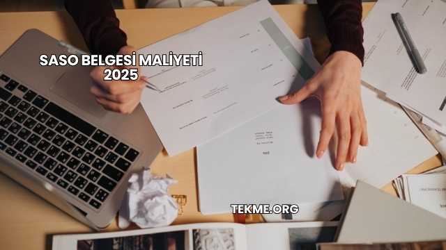 SASO Belgesi Maliyeti 2025