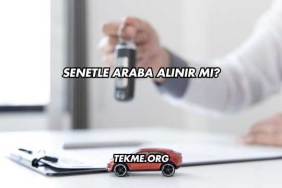 Senetle Araba Alınır mı