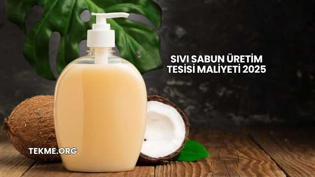 Sıvı Sabun Üretim Tesisi Maliyeti 2025