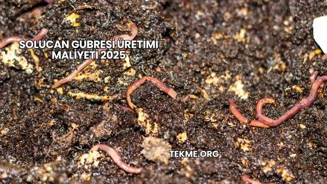 Solucan Gübresi Üretimi Maliyeti 2025