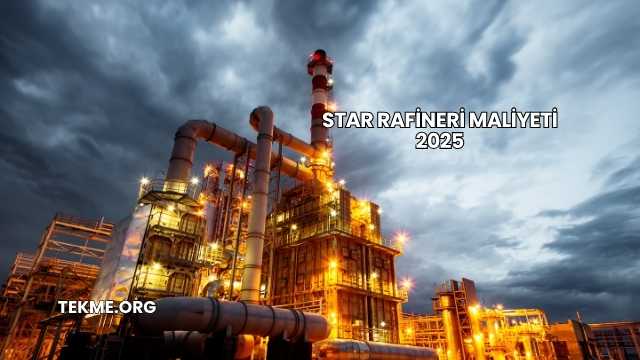 Star Rafineri Maliyeti 2025