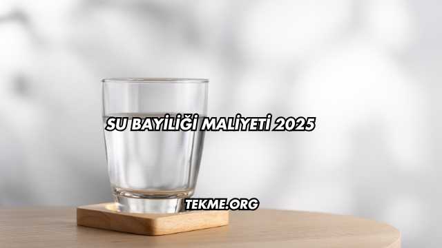 Su Bayiliği Maliyeti 2025
