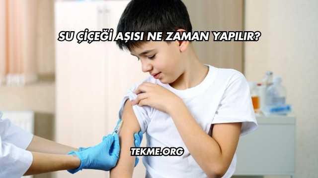 Su Çiçeği Aşısı Ne Zaman Yapılır?