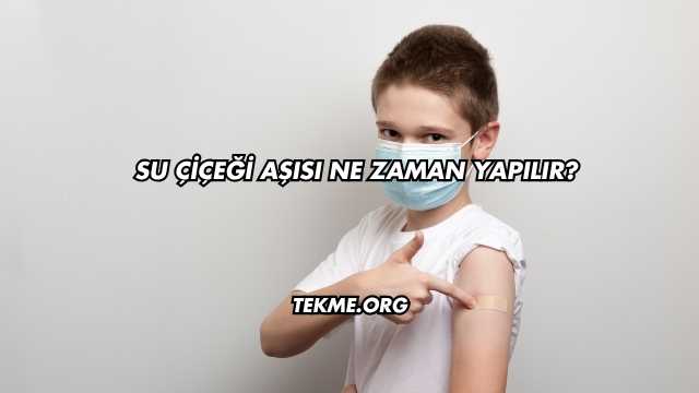Su Çiçeği Aşısı Ne Zaman Yapılır?