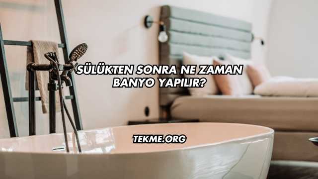 Sülükten Sonra Ne Zaman Banyo Yapılır?