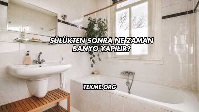 Sülükten Sonra Ne Zaman Banyo Yapılır?