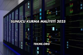 Sunucu Kurma Maliyeti 2025