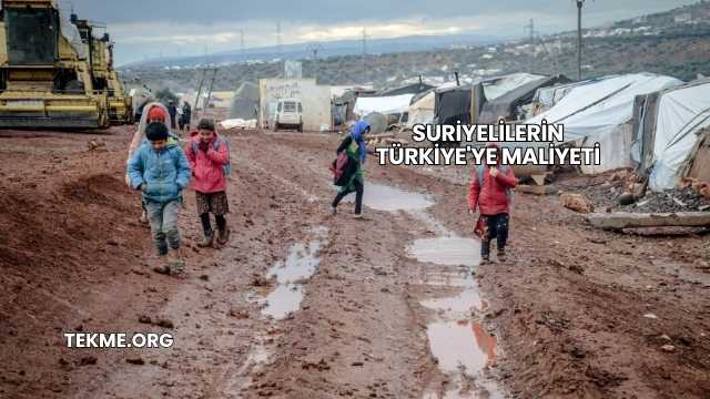 Suriyelilerin Türkiye'ye Maliyeti