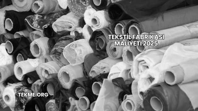 Tekstil Fabrikası Maliyeti 2025