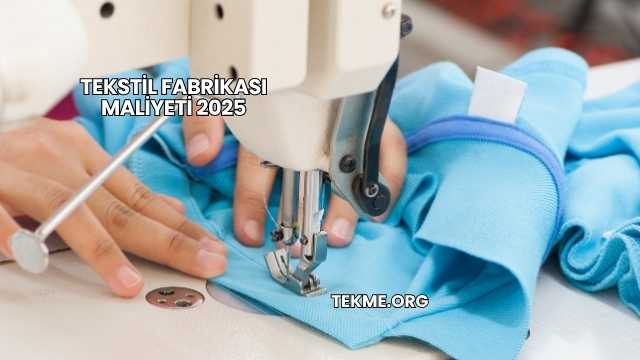 Tekstil Fabrikası Maliyeti 2025