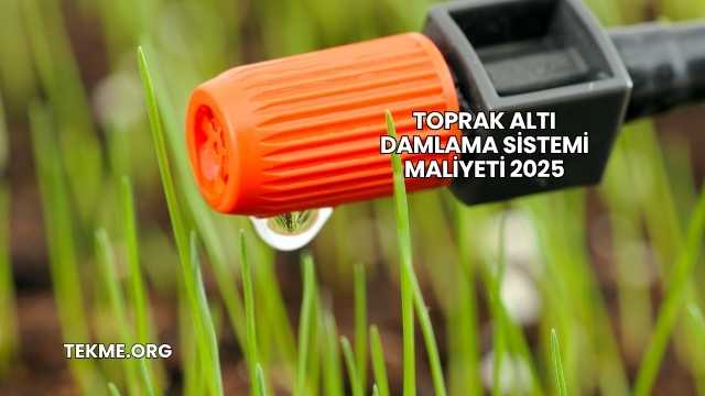 Toprak Altı Damlama Sistemi Maliyeti 2025