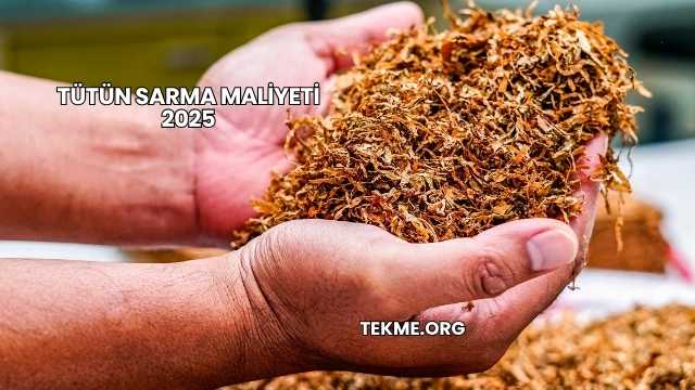 Tütün Sarma Maliyeti 2025