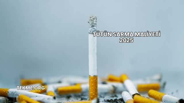 Tütün Sarma Maliyeti 2025