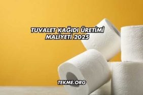 Tuvalet Kağıdı Üretimi Maliyeti 2025