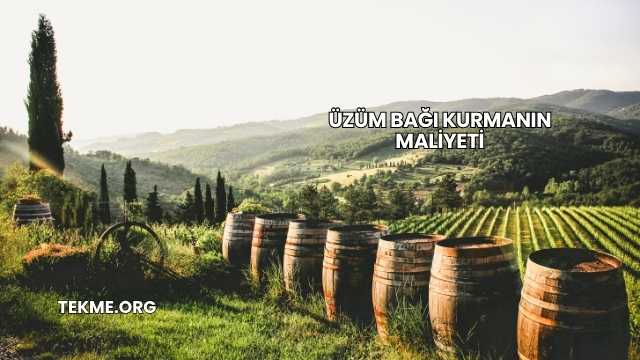 Üzüm Bağı Kurmanın Maliyeti