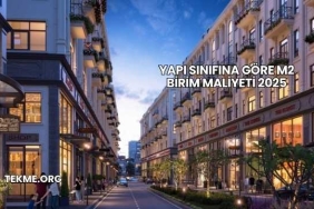 Yapı Sınıfına Göre m2 Birim Maliyeti 2025