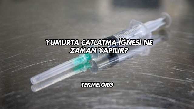 Yumurta Çatlatma İğnesi Ne Zaman Yapılır?