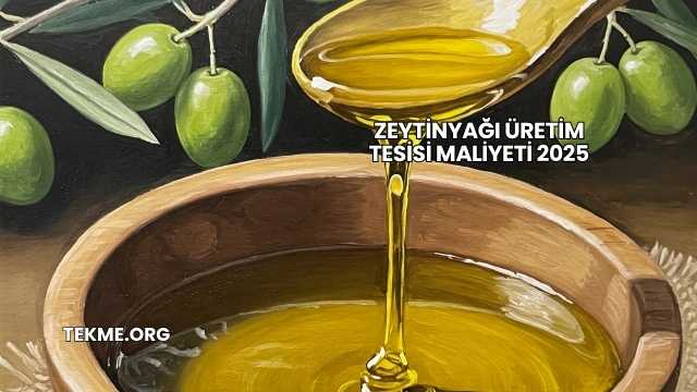 Zeytinyağı Üretim Tesisi Maliyeti 2025