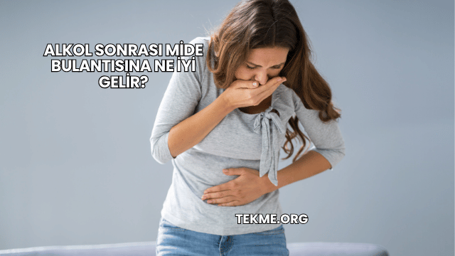Alkol Sonrası Mide Bulantısına Ne İyi Gelir?