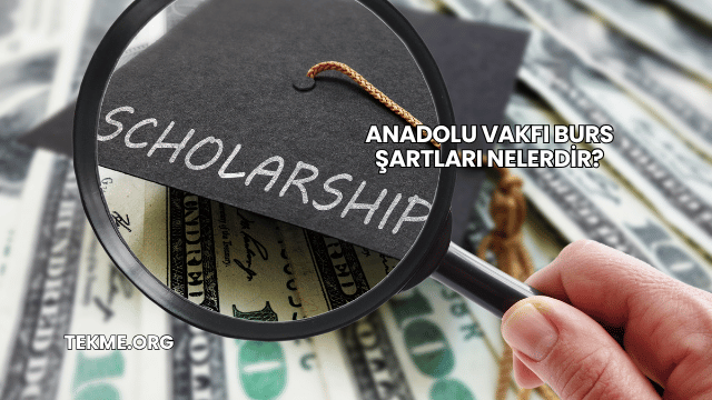 Anadolu Vakfı Burs Şartları Nelerdir?