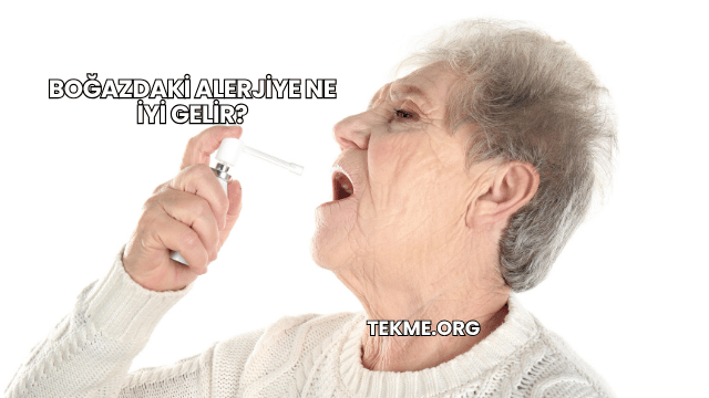 Boğazdaki Alerjiye Ne İyi Gelir?