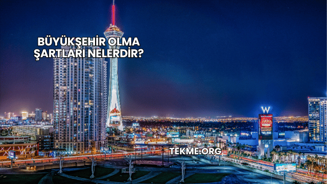 Büyükşehir Olma Şartları Nelerdir?