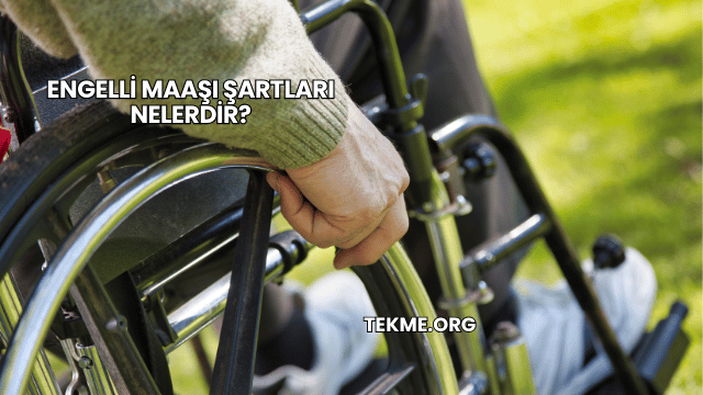 Engelli Maaşı Şartları Nelerdir?