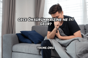 Gece Öksürük Krizine Ne İyi Gelir?