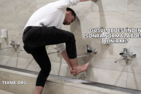 Gusül Abdestinden Sonra Normal Abdest Alınır mı?