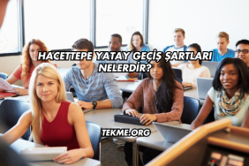 Hacettepe Yatay Geçiş Şartları Nelerdir?