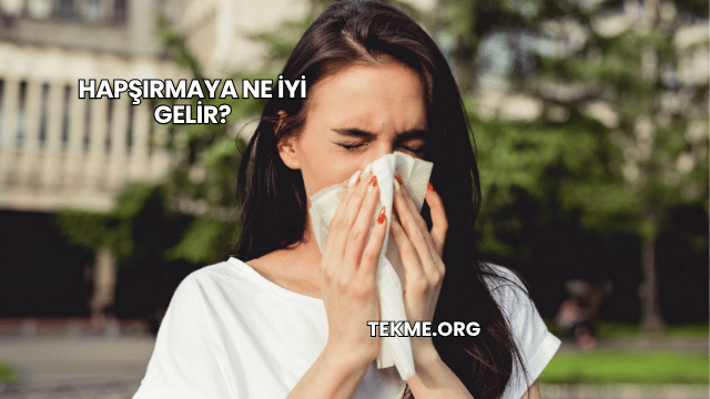 Hapşırmaya Ne İyi Gelir?