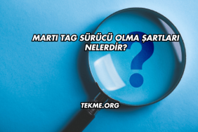 Martı TAG Sürücü Olma Şartları Nelerdir?
