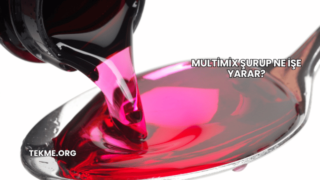 Multimix Şurup Ne İşe Yarar?