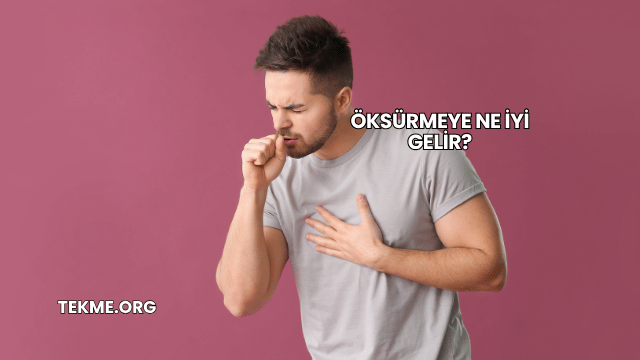 Öksürmeye Ne İyi Gelir?